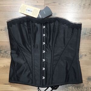 Corset Story Instant Shape Classic Over Bust Corset Lace Up Black 14 Curvy Cinch